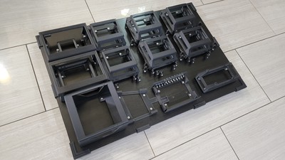 Final fitment of all holsters with cable combs - glamor shot!