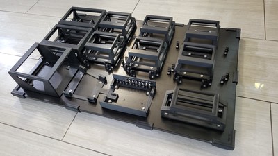 Final fitment of all holsters with cable combs - glamor shot!