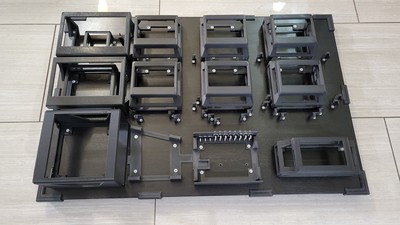 Final fitment of all holsters with cable combs - glamor shot!