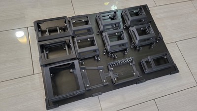 Final fitment of all holsters with cable combs - glamor shot!