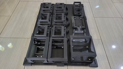 Final fitment of all holsters with cable combs - glamor shot!